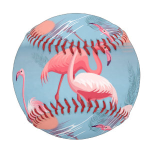 Flamingos Pattern 1 Baseball
