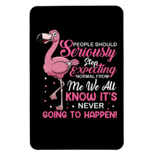Flamingos   People Should Stop Expecting Normal Magnet