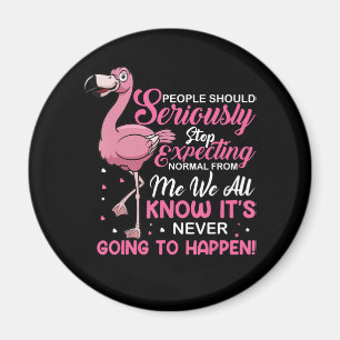 Flamingos   People Should Stop Expecting Normal Magnet