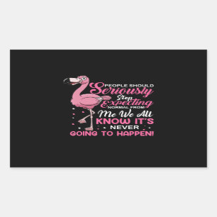 Flamingos People Should Stop Expecting Normal Sticker