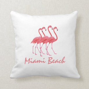 Flamingos Personalize Throw Pillow