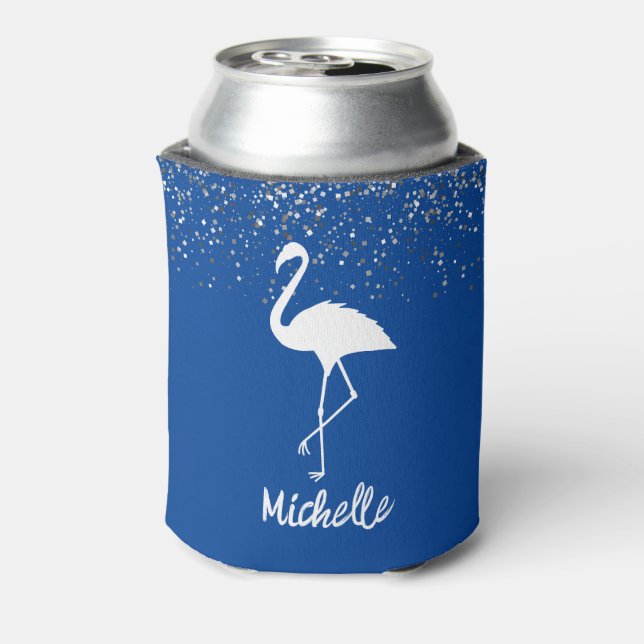 Flamingos Personalized Can Cooler (Can Back)