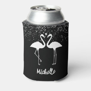 Flamingos Personalized Can Cooler
