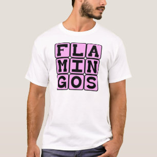 Flamingos, Pink Bird T-Shirt