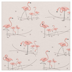 Flamingos Pink Multi fabric