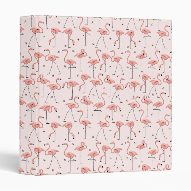 Flamingos Pink ring binder (Front/Spine)