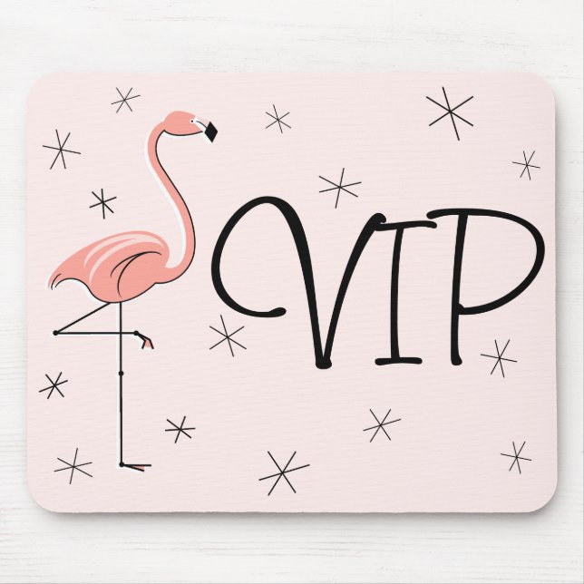 Flamingos Pink "VIP" mousepad (Front)