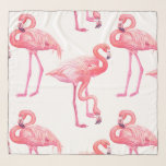 Flamingos Scarf<br><div class="desc">Hand painted watercolor flamingo birds,  seamless pattern</div>