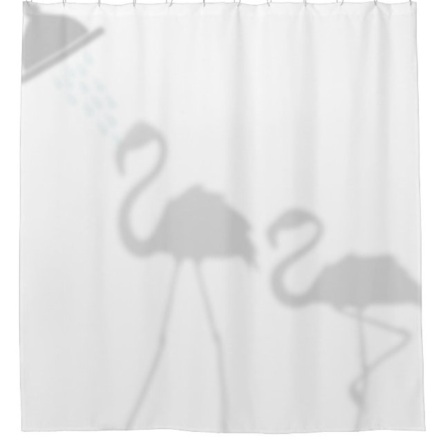 Flamingos Shadow Silhouette Shadow Buddies Shower (Front)