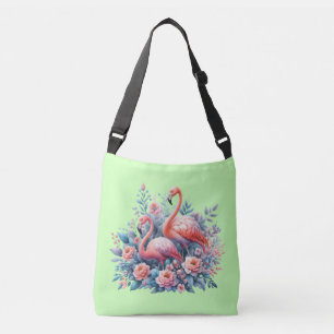 Flamingos Sublimation  Crossbody Bag