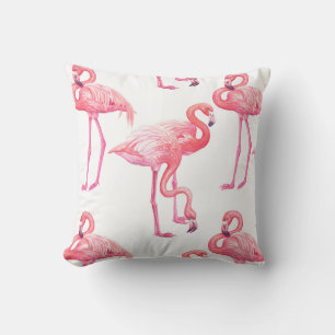 Flamingos Throw Pillow