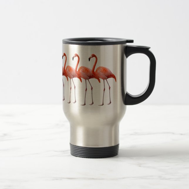 Flamingos Travel Mug (Right)
