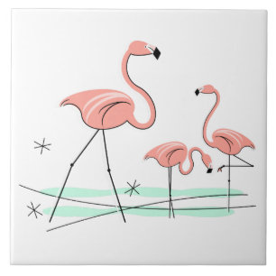 Flamingos Trio 2 tile