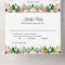Flamingos Tropical Palm Leaves Floral Wedding