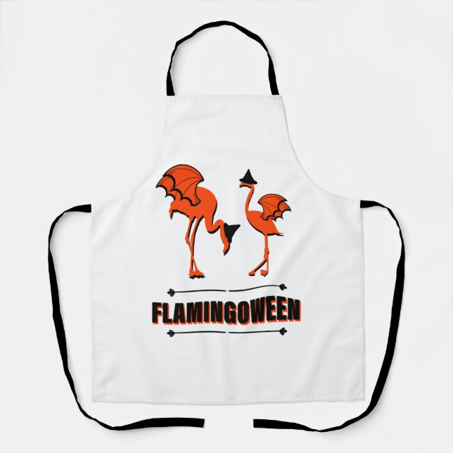 Flamingoween - Halloween Apron (Front)