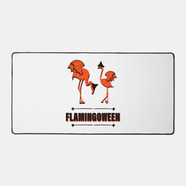 Flamingoween - Halloween Desk Mat (Front)