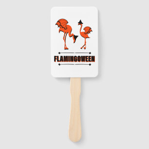 Flamingoween - Halloween Hand Fan