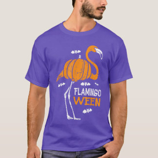 Flamingoween Trick Or Treating Bird Lover Hallowee T-Shirt
