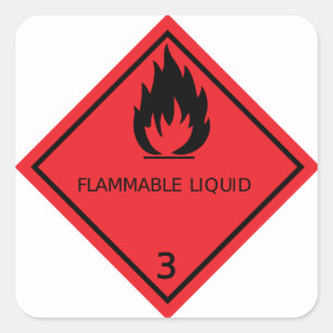 Flammable Liquid Sticker
