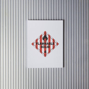 Flammable Solids 4 Label