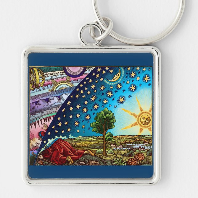 Flammarion Dome Necklace Keychain (Front)