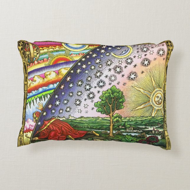 Flammarion Engraving Pillow (Back)