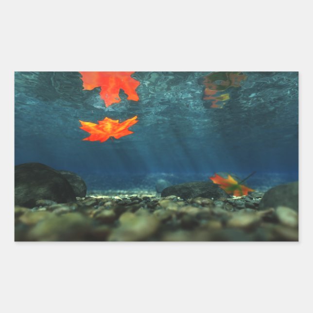 Flamme dans les Stickers de l'Eau (Devant)