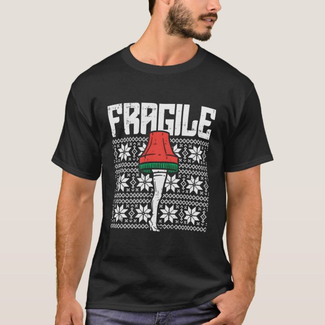 Flamme de jambe fragile laide Sweat de Noël drôle  (Devant)