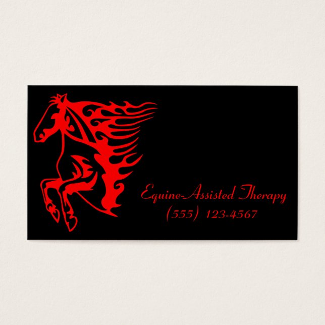 Flamme feu rouge Bronco Mustang Cheval sauvage (Devant)