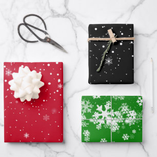 Flammes de neige de Noël FEUILLES DE PAPIER