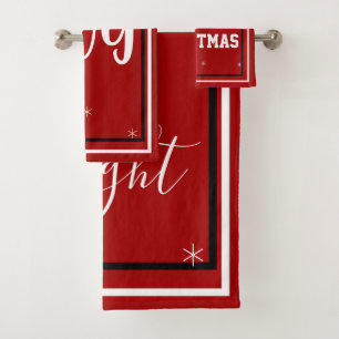 Flammes de neige de Noël Rouge Blanc Noir