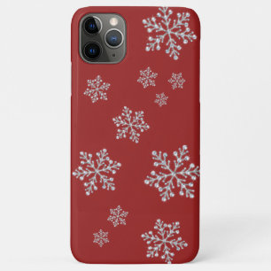 Flammes de neige mousseuses sur coque iphone rouge
