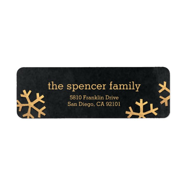 Flammes de neige rayantes Adresse de retour des fê (Devant)