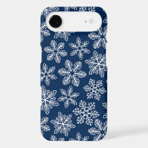 Flammes de neige sur bleu foncé