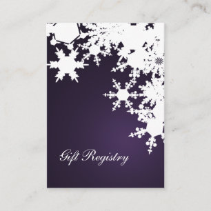 Flammes de neige violette Cartes d'immatriculation
