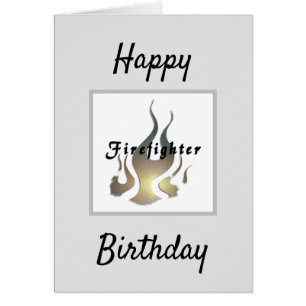 Flammes de pompiers Joyeux anniversaire