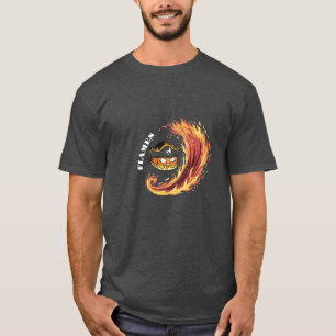 Flammes Flamme T-shirt pirate -