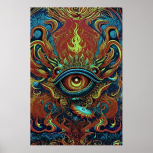 Flammes Visionnaires : Poster des yeux spirituels