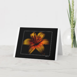 Flamming Passion Flower Card