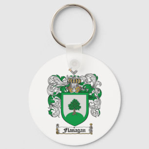 FLANAGAN FAMILY CREST -  FLANAGAN COAT OF ARMS KEYCHAIN