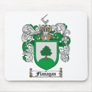FLANAGAN FAMILY CREST -  FLANAGAN COAT OF ARMS MOUSE PAD