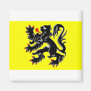 flanders, belgium flag magnet