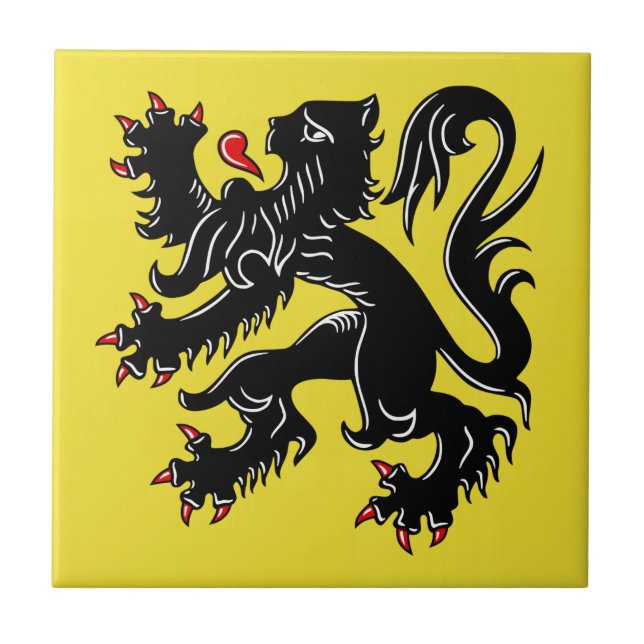 Flanders (Belgium) Flag Tile (Front)