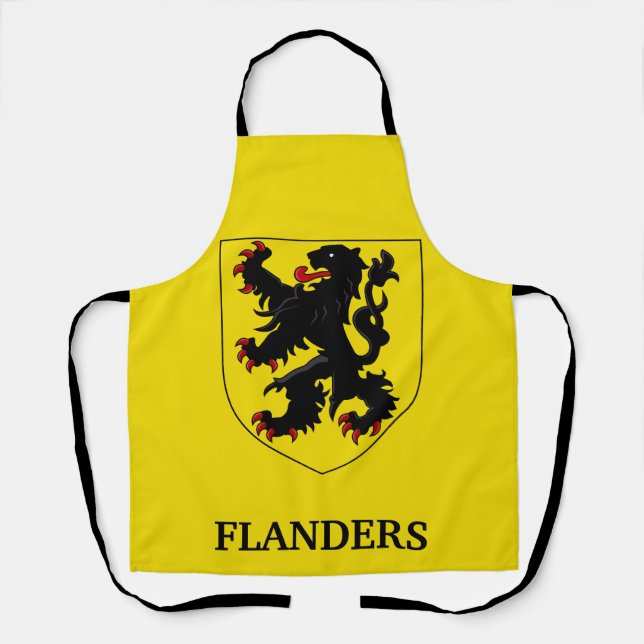 Flanders Coat of Arms Heraldic Lion Apron (Front)