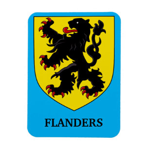 Flanders Coat of Arms Heraldic Lion Magnet