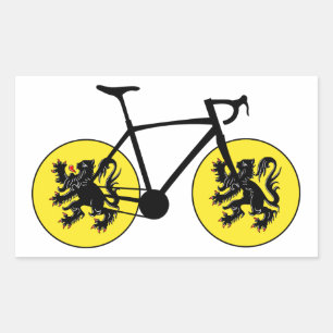 Flanders Flag Cycling Sticker