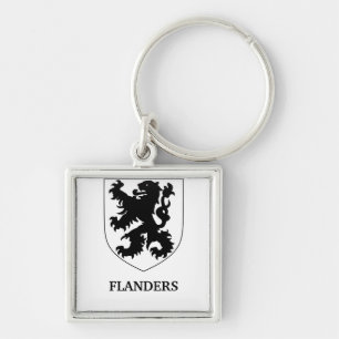 Flanders Lion Graphic Design Art Keychain
