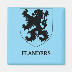 Flanders Lion Graphic Design Art Magnet