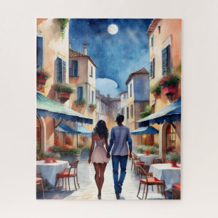 Flâner romantique Couple Jigsaw Puzzle