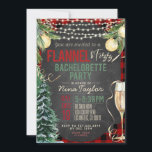 Flannel and Fizz Bachelorette Invitation<br><div class="desc">Flannel and Fizz Bachelorette Invitation</div>
